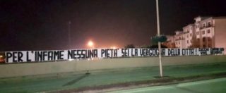 Copertina di Caso Cucchi, striscione contro Tedesco nella sua città: “Per te nessuna pietà, sei la nostra vergogna”