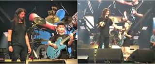 Copertina di Foo Fighters, giovane fan di 10 anni invitato a suonare insieme alla band. Il risultato? Giudicate voi