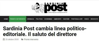Copertina di Sardinia Post, l’editore chiede un cambio di linea politica. E il direttore se ne va: “Non sarò neutrale verso gli xenofobi”