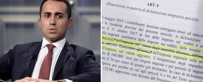 Pace fiscale, Di Maio: “Al Quirinale è arrivata una bozza manipolata. Denuncio ai pm”. Il Colle: “Qui mai arrivato nulla”. Palazzo Chigi: “Il testo inviato in via informale”