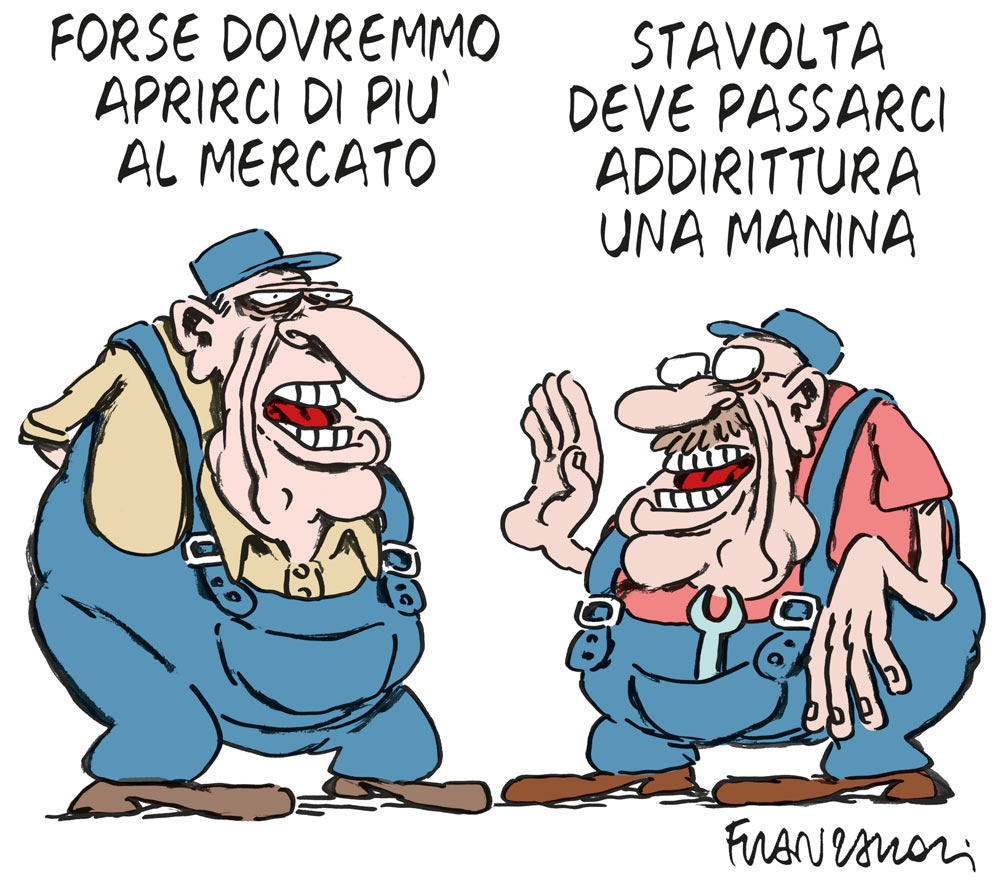 Copertina di La vignetta di Beppe Mora