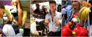 Copertina di Fedez – Chiara Ferragni, festa a sorpresa in un supermercato di Milano: balli con frutta e verdura e corse coi carrelli