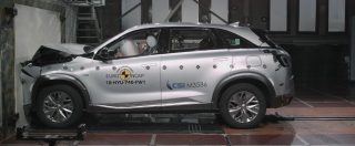 Copertina di Hyundai Nexo, sorpresa a idrogeno. Prende 5 stelle ai crash test – FOTO