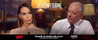 Copertina di La Confessione, Nina Moric e Linus ospiti di Peter Gomez su Nove venerdì 26 ottobre alle 23