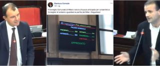 Copertina di Milano, la denuncia del consigliere M5S: “Il consiglio comunale vota la chiusura anticipata per la partita del Milan. Disgustoso”