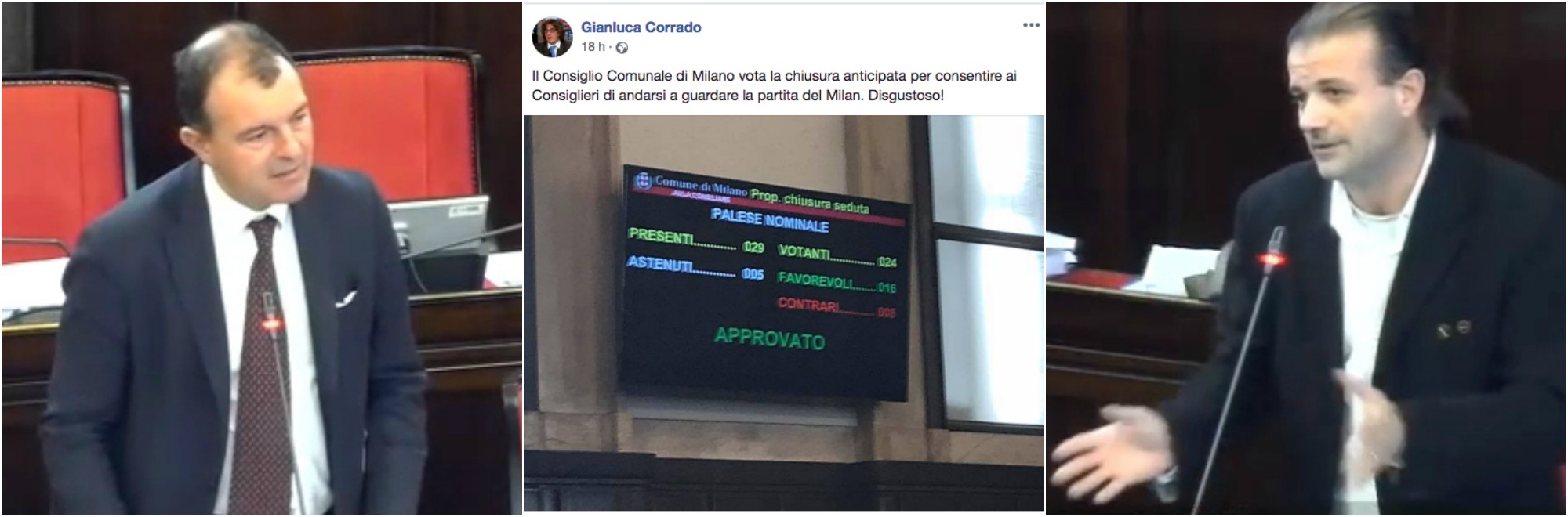 Copertina di Milano, la denuncia del consigliere M5S: “Il consiglio comunale vota la chiusura anticipata per la partita del Milan. Disgustoso”