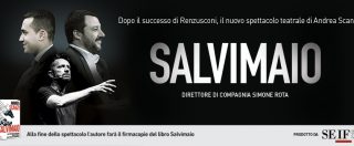 Copertina di Salvimaio, il nuovo spettacolo di e con Andrea Scanzi. Le date del tour