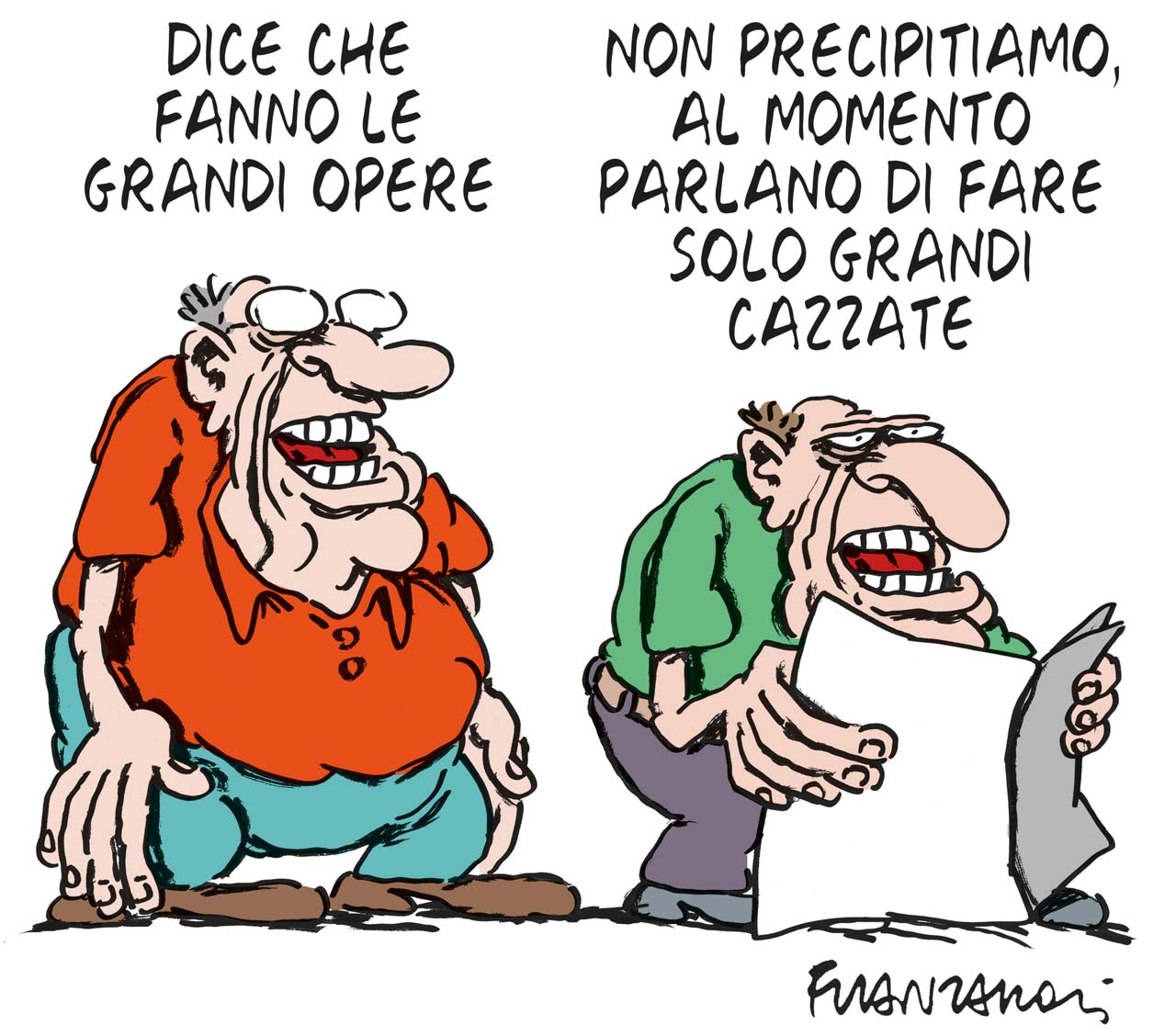 Copertina di La vignetta di Franzaroli