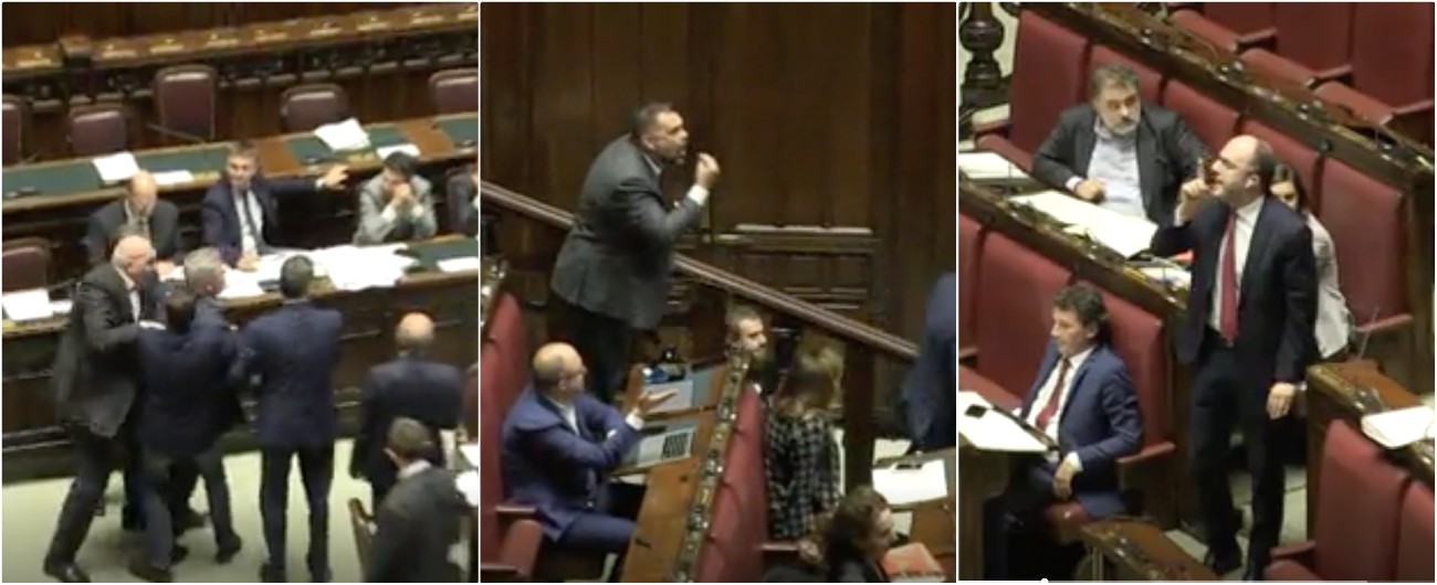 Copertina di Dl Genova, bagarre in aula tra deputati Pd e Fratelli d’Italia. Scendono dai banchi e vengono quasi alle mani
