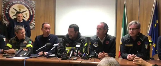 Copertina di Maltempo, Salvini: “Servono 40 miliardi per mettere in sicurezza il territorio. Letterine dall’Europa? In archivio”