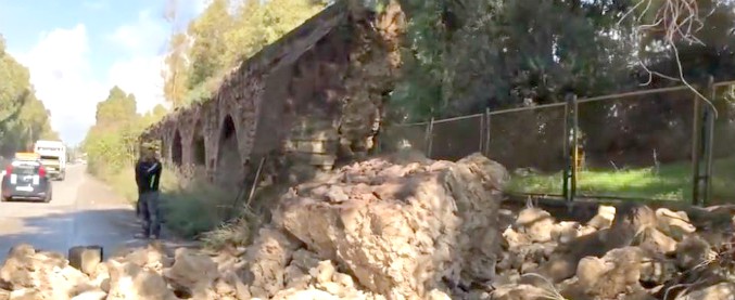 Taranto, crolla un tratto dell’acquedotto del Triglio: è una delle più imponenti opere di ingegneria idraulica in Puglia