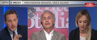 Copertina di Travaglio vs Giannini: “Di Maio? Ha fatto in 5 mesi più lui che Salvini”. “Sono tutti titoli tranne decreto dignità”