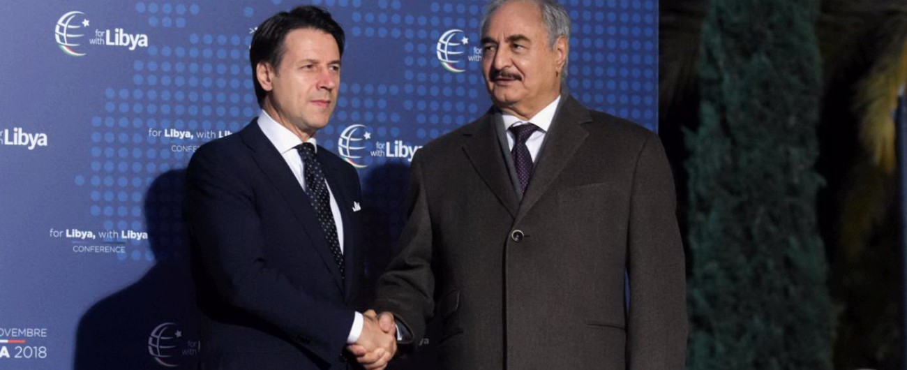 Libia, è iniziata la conferenza di Palermo Il generale Haftar è arrivato in Sicilia Piano Onu: “Sicurezza, economia e voto”