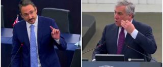 Copertina di Pedicini (M5s) vs Tajani: “Se vuole fare campagna elettorale, si dimetta”. E il presidente del Parlamento europeo si infuria