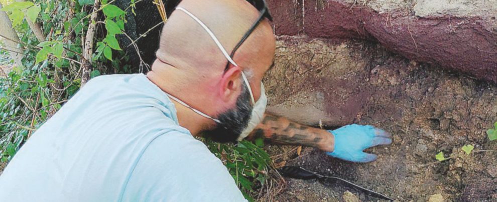 I rilievi sul territorio Capo d’Orta: case e strade sui veleni della Montedison