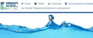 Copertina di Agrigento, prefettura dispone interdittiva antimafia per la società Girgenti Acque