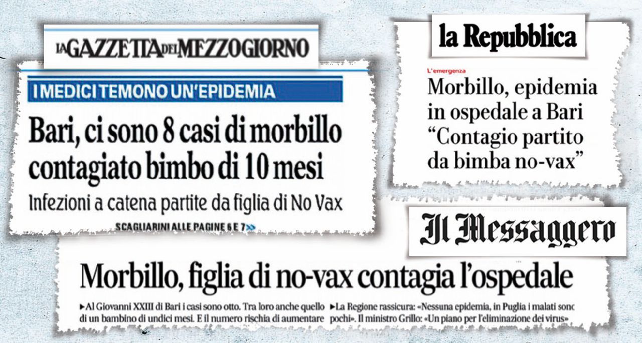 Copertina di Morbillo a Bari: contagio a catena di fake news