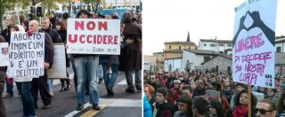 Copertina di Verona, gli antiabortisti sono 120. Fiore: “Qui vogliamo una Vandea”. In 500 per il flash-mob di “Non una di meno”