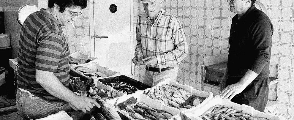 La scelta del pesce - Alberto Moravia a Sabaudia nel 1980 - Foto Pizzi Alici vs cipolle: MasterChef ai tempi di Moravia e PPP