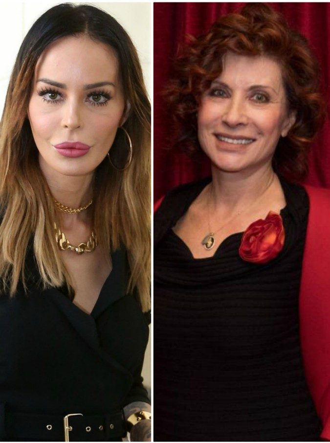 Nina Moric, lite furiosa con Alda D’Eusanio per colpa di Fabrizio Corona: “Sei una donna sola e in menopausa”