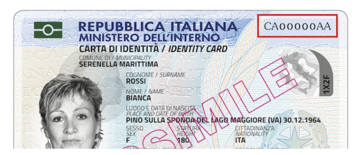 Carta IdentitaDigitale Numero - Sample Site l