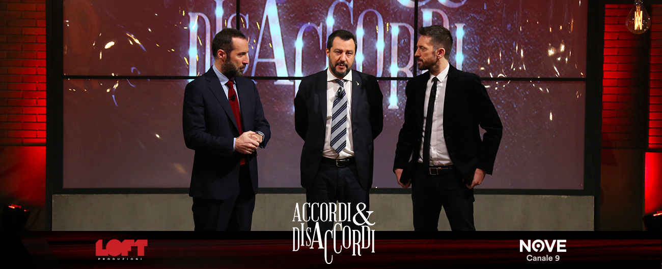 Copertina di Accordi&Disaccordi, Matteo Salvini su Nove: “Con Gattuso ci siamo chiariti, ho reagito da tifoso non da ministro”