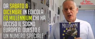 Copertina di Fq Millennium, Peter Gomez presenta il numero di dicembre: “Juncker e il sistema che ci ruba ogni anno mille miliardi”