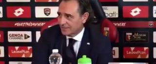 Copertina di Prandelli e la gaffe in conferenza stampa: l’allenatore imbarazzato per il lapsus. E il video diventa virale