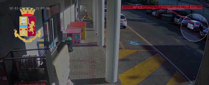 Copertina di Benevento, videocamere filmano il trucco della “foratura del pneumatico”. Così la coppia rubava borse e denaro