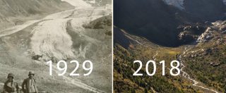 Copertina di Ghiacciaio dei Forni, in un doc di Greenpeace l’impressionante confronto tra ieri e oggi: “Persa metà superficie”