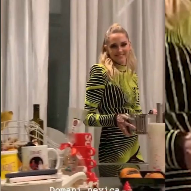 X Factor, dopo la finale Chiara Ferragni va in cucina ma Fedez la sfotte: “Che fai con la pentola in mano?”. E lei reagisce così