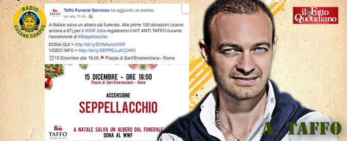 Copertina di Roma, Taffo (titolare onoranze funebri): “Domani accendiamo Seppellacchio, in memoria degli alberi vittime del Natale”