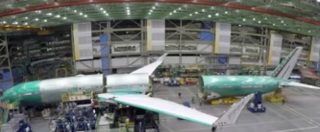 Copertina di Boeing 777X, il più grande bimotore all’assemblaggio finale. E il rendering degli interni è da urlo