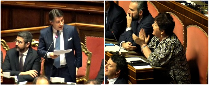 Copertina di Manovra, Conte interrotto più volte dalle proteste del Pd. E Casellati riprende Bellanova: “Stia zitta”