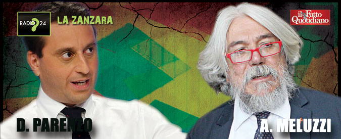 Copertina di Meluzzi vs Parenzo: “Carabinieri siano dotati di armi a pompa con pallottole di gomma”. “Bullo arcidiacono di ‘sto c…”