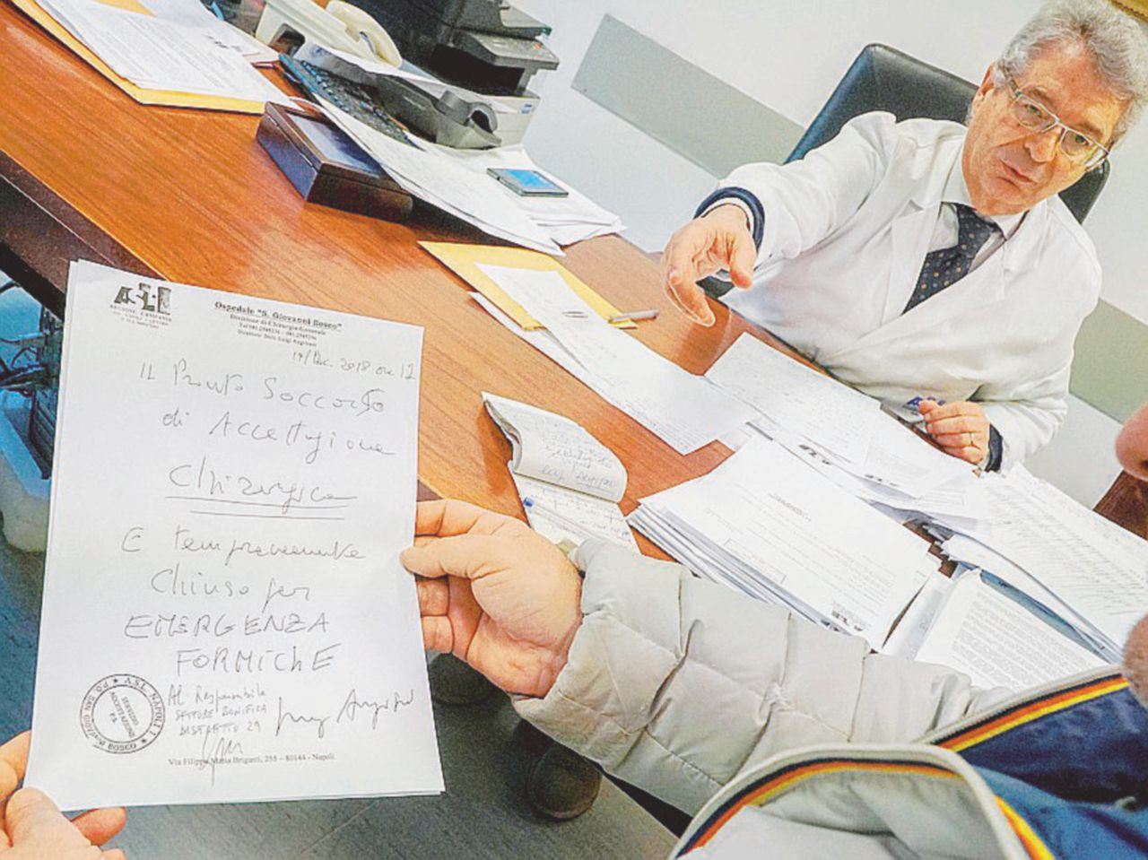 San Giovanni Bosco, ancora invasione di formiche nell’ospedale partenopeo