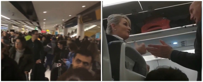 Copertina di Aeroporto di Gatwick chiuso per droni in volo su pista: il personale calma le persone, passeggeri dormono in aereo