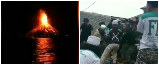 Copertina di Tsunami in Indonesia, la spaventosa eruzione del vulcano Krakatoa e i primi soccorsi ai feriti