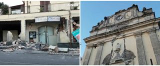 Copertina di Terremoto a Catania, il risveglio dopo le scosse tra edifici distrutti e strade danneggiate: le immagini