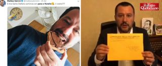 Copertina di Il 2018 di Salvini sui social dopo il contratto di governo: dalla guerra alle Ong al ‘pane e Nutella’. Il blob