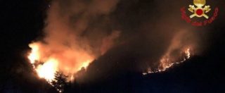Copertina di Varese, vasto incendio sul monte Martica: 100 ettari di bosco in fiamme, ipotesi origine dolosa. In azione i Canadair