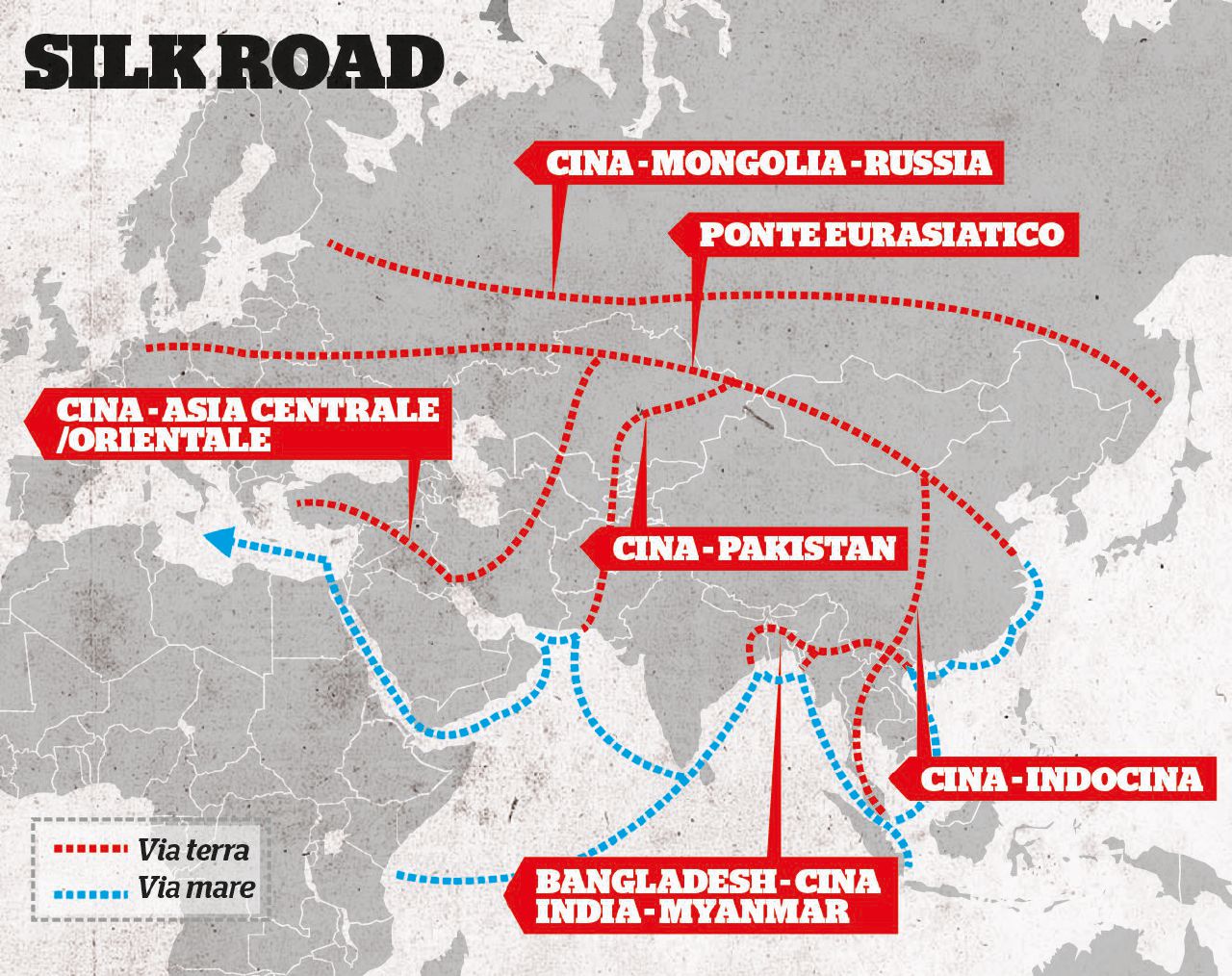 Copertina di Cina, la Via della Seta è l’unica