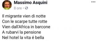 Copertina di Monfalcone, assessore condivide su Fb filastrocca anti-migranti. Dopo le polemiche dice: “Non è razzismo”