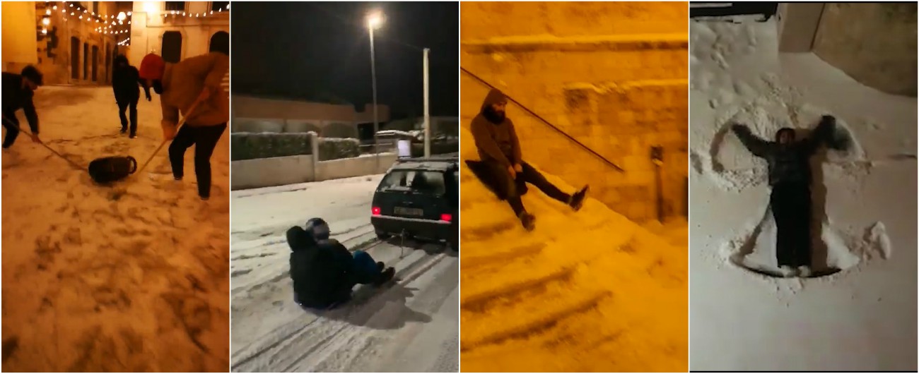 Copertina di Nochi 2019, in Puglia tornano le olimpiadi invernali: angelo sincronizzato o curling. I video sono tutti da ridere