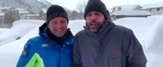 Copertina di Checco Zalone bloccato dalla neve a Roccaraso: “Fa più freddo che al circolo polare artico. Non verrò mai più”