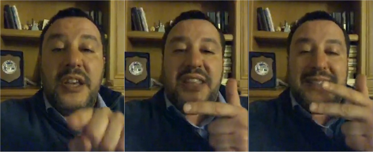 Copertina di Salvini all’attacco: “Su migranti non cambierò mai idea. Reddito di cittadinanza? Senza fondi per disabili non lo voto”