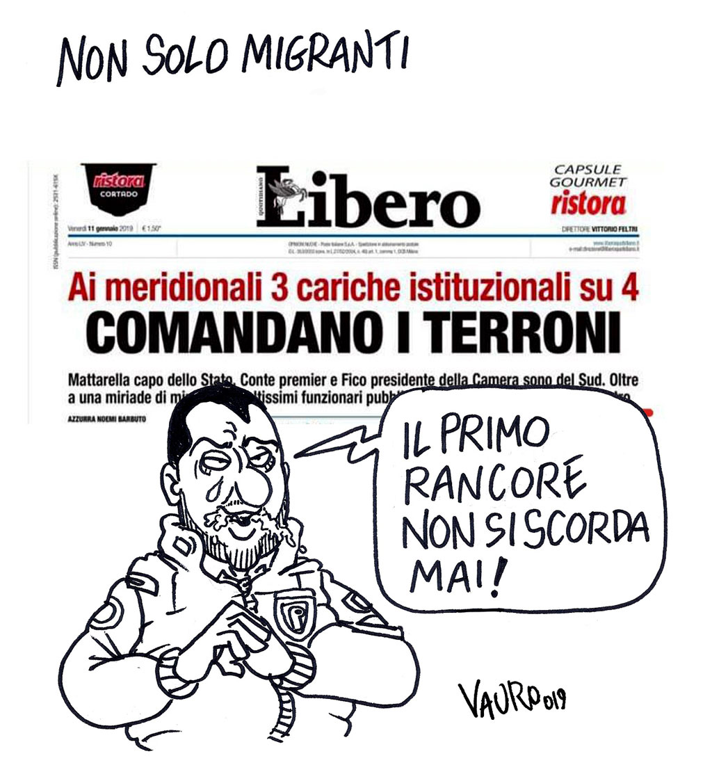 Copertina di La vignetta di vauro