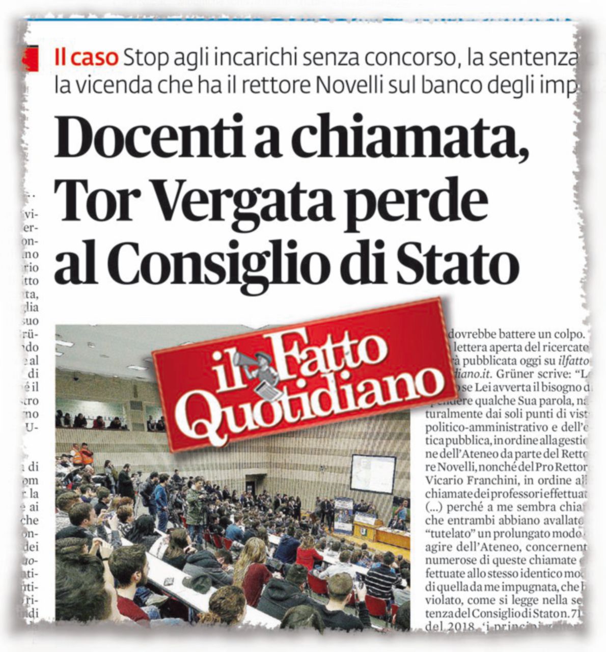 Caro prof, renderemo trasparenti i concorsi Caro prof, renderemo trasparenti i concorsi