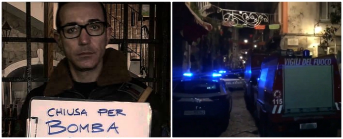 Copertina di Napoli, Gino Sorbillo davanti alla sua pizzeria: “Dopo l’incendio non poteva mancare la bomba”