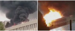 Copertina di Lione, incendio sul tetto dell’università. Le fiamme avvolgono le bombole del gas: esplode tutto